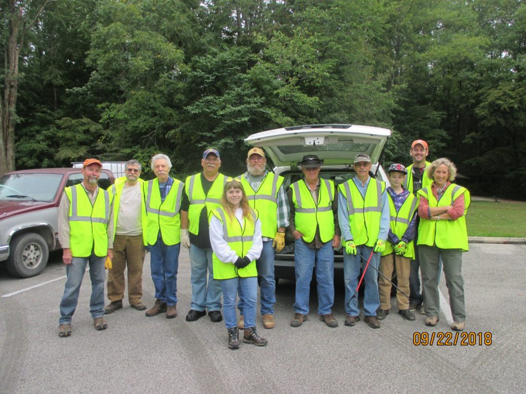 HWY clean up volunteers